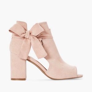 Summer Peep-Toe Bootie in the color Blush